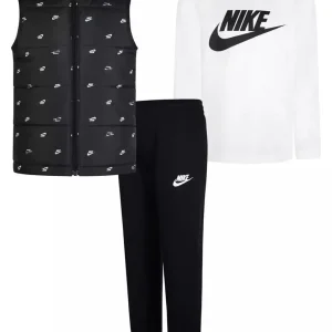 Nike | Little Boys Futura Print Vest, Long Sleeve Tee and Pants, 3-Piece Set